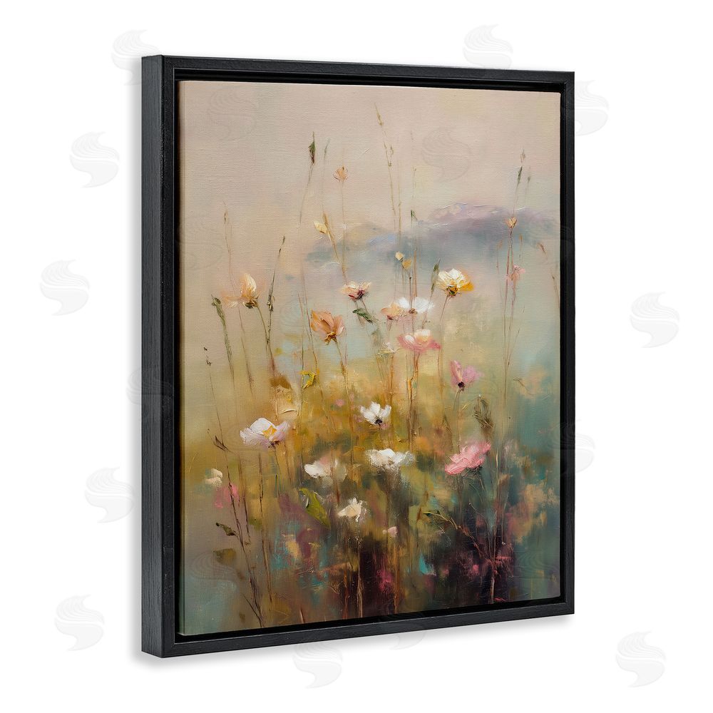 Svetlana Aleynikova Wildflower Valley Impression Black Floating Frame Canvas Wall Art Print