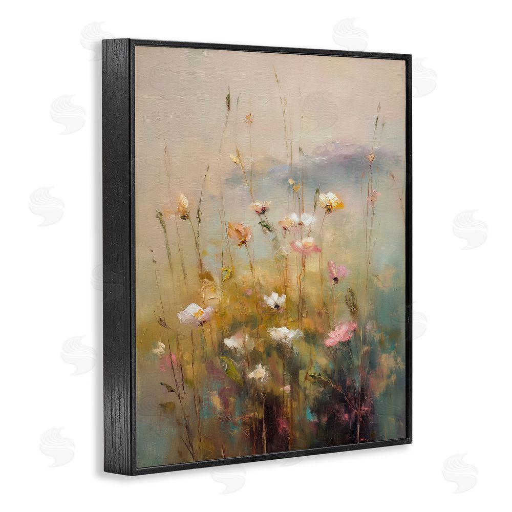 Svetlana Aleynikova Wildflower Valley Impression Black Framed Giclee Wall Art Print