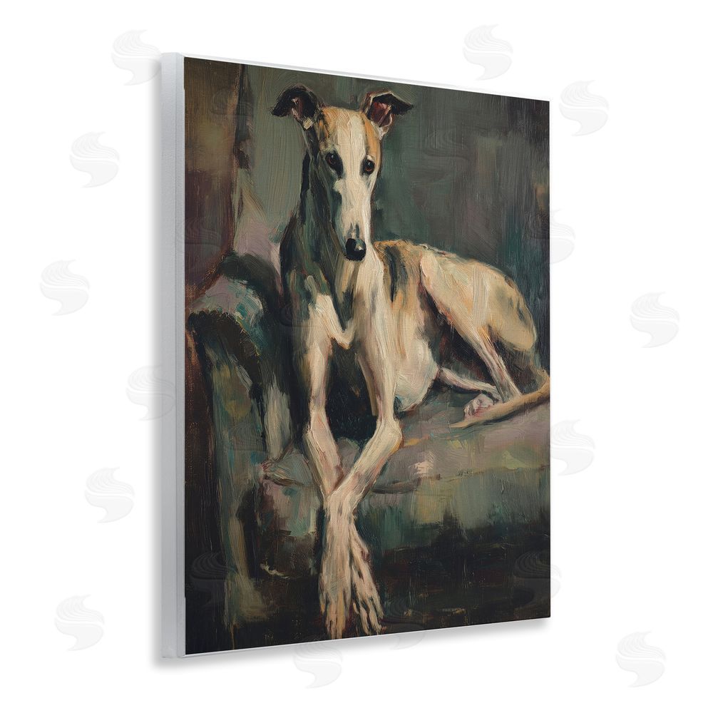 Svetlana Aleynikova Regal Comfort Whippet Dog Wall Plaque Art Print