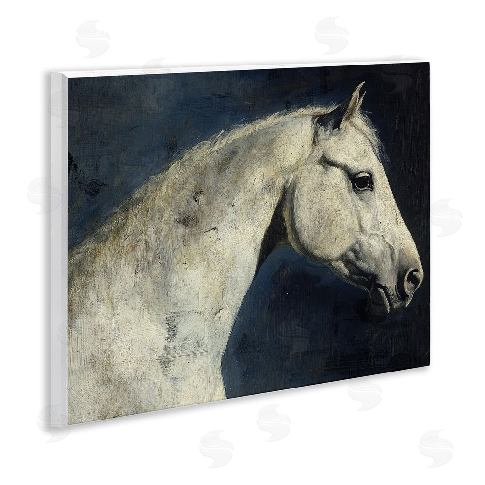 Svetlana Aleynikova Equine On The Blue Night Wall Plaque Art Print
