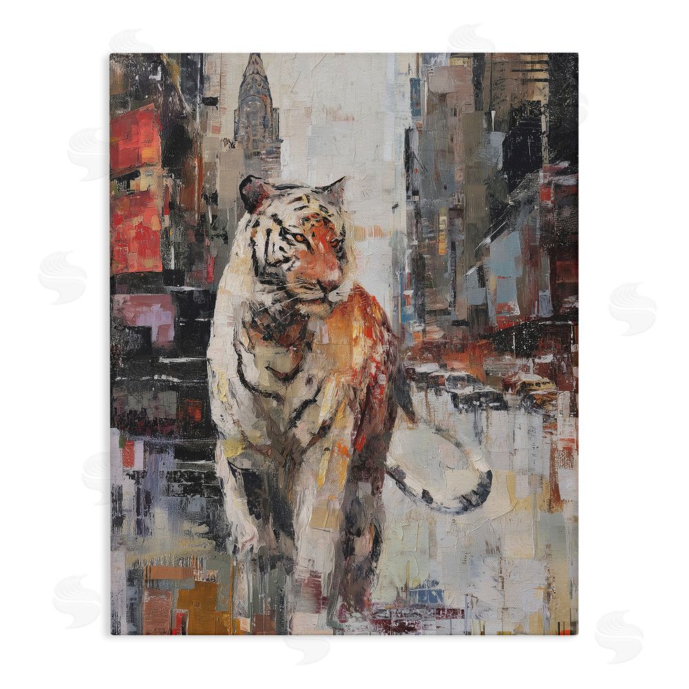 Svetlana Aleynikova Concrete Predator Roaming City Stretched Canvas Wall Art