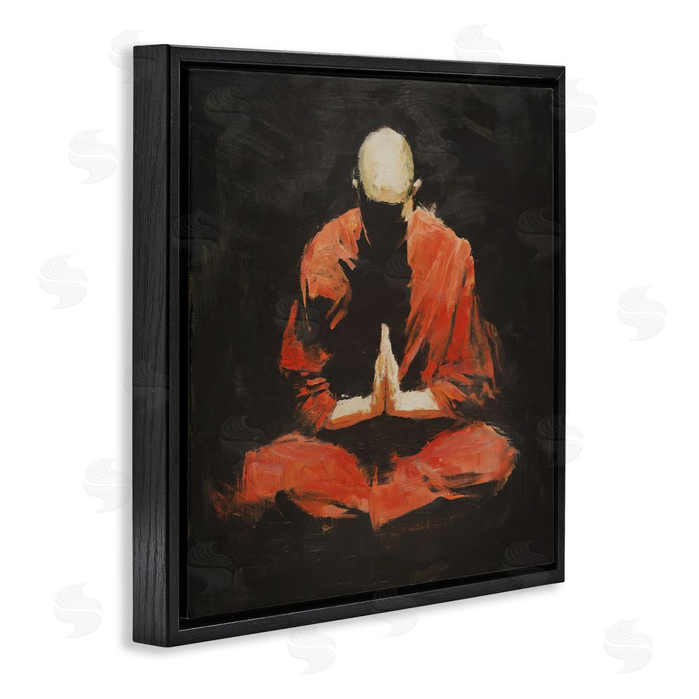 Svetlana Aleynikova A Calm Within Meditation Black Floating Frame Canvas Wall Art Print