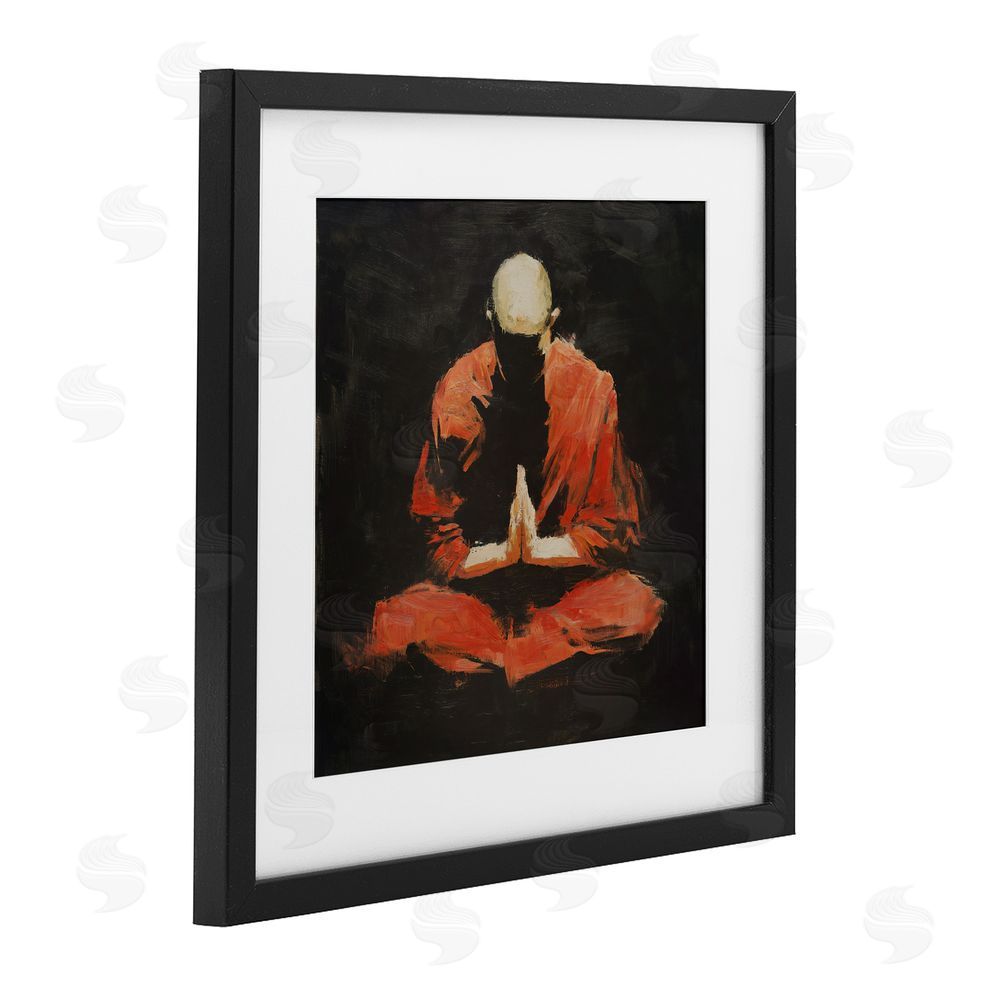 Svetlana Aleynikova A Calm Within Meditation Black Framed Print Under Glass with White Mat Wall Art