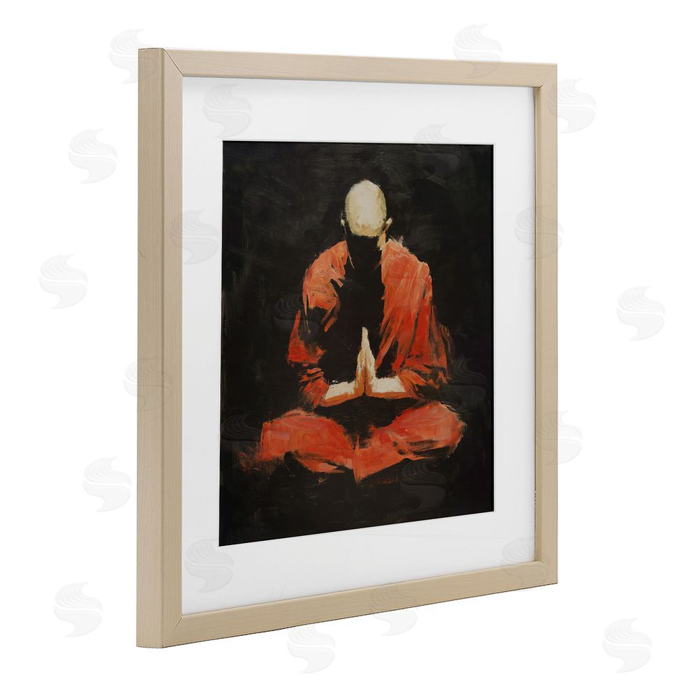 Svetlana Aleynikova A Calm Within Meditation Birch Framed Print Under Glass with White Mat Wall Art