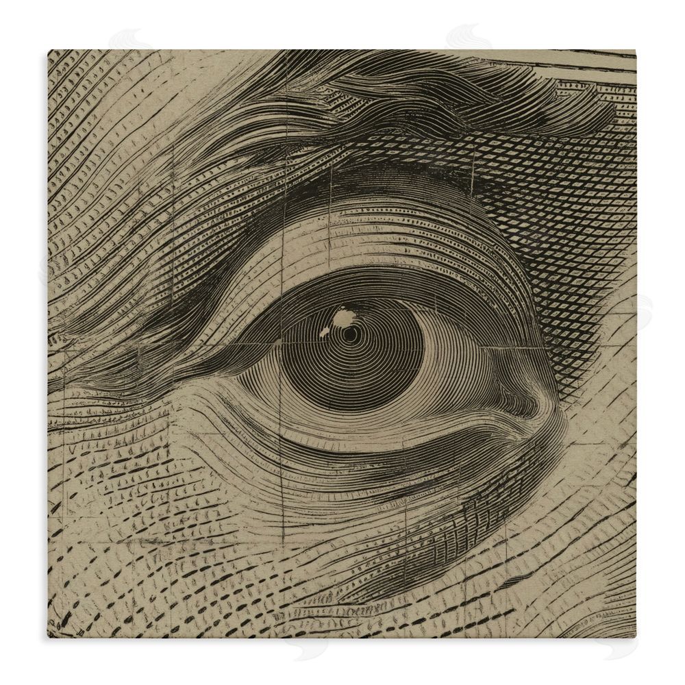 Svetlana Aleynikova Franklin's Gaze Eye Stretched Canvas Wall Art Print