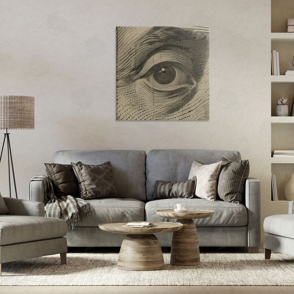 Svetlana Aleynikova Franklin's Gaze Eye Canvas Wall Art Print in Room