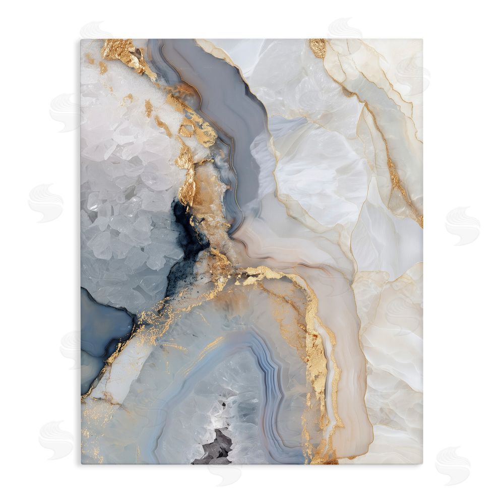 Svetlana Aleynikova Midnight Ore Crystals Stretched Canvas Wall Art Print
