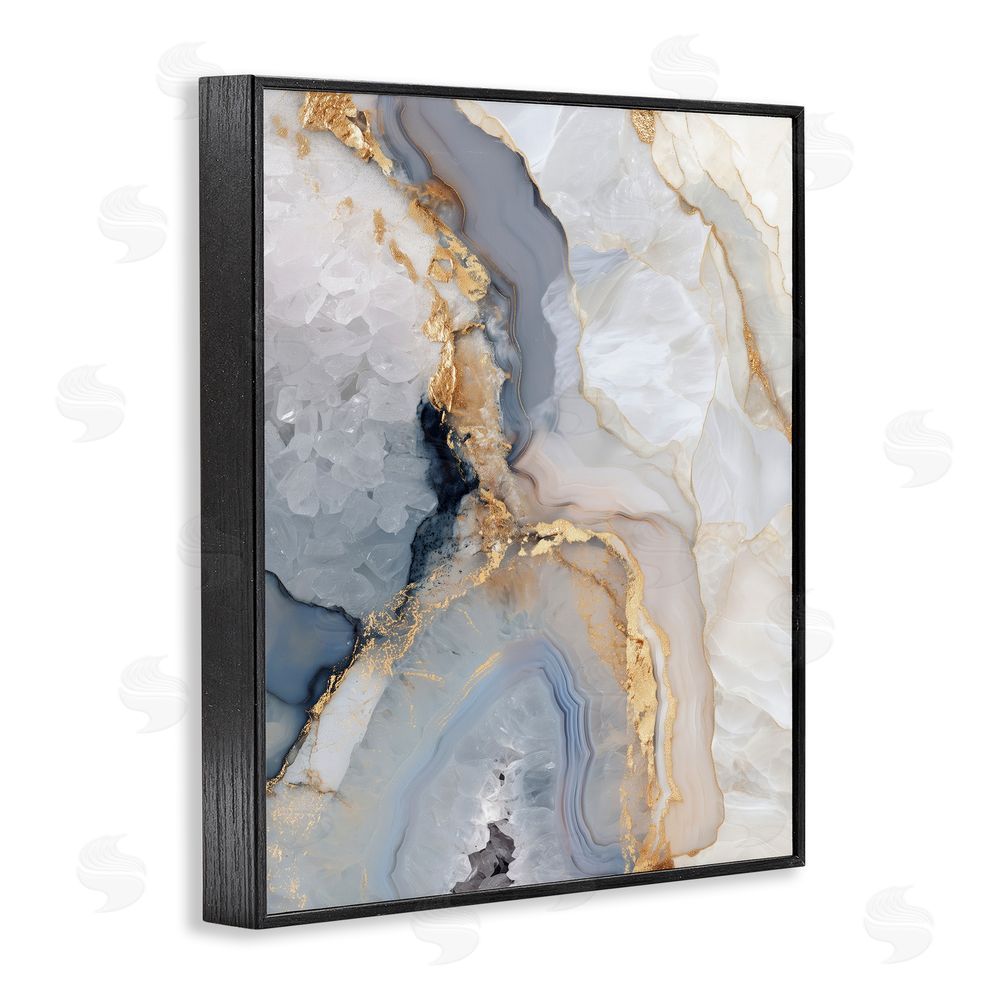 Svetlana Aleynikova Midnight Ore Crystals Black Framed Giclee Wall Art Print