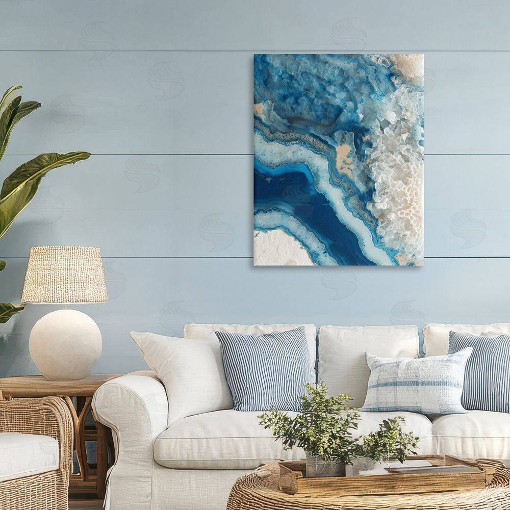 Svetlana Aleynikova Ocean's Minerals Flow Canvas Wall Art Print in Room