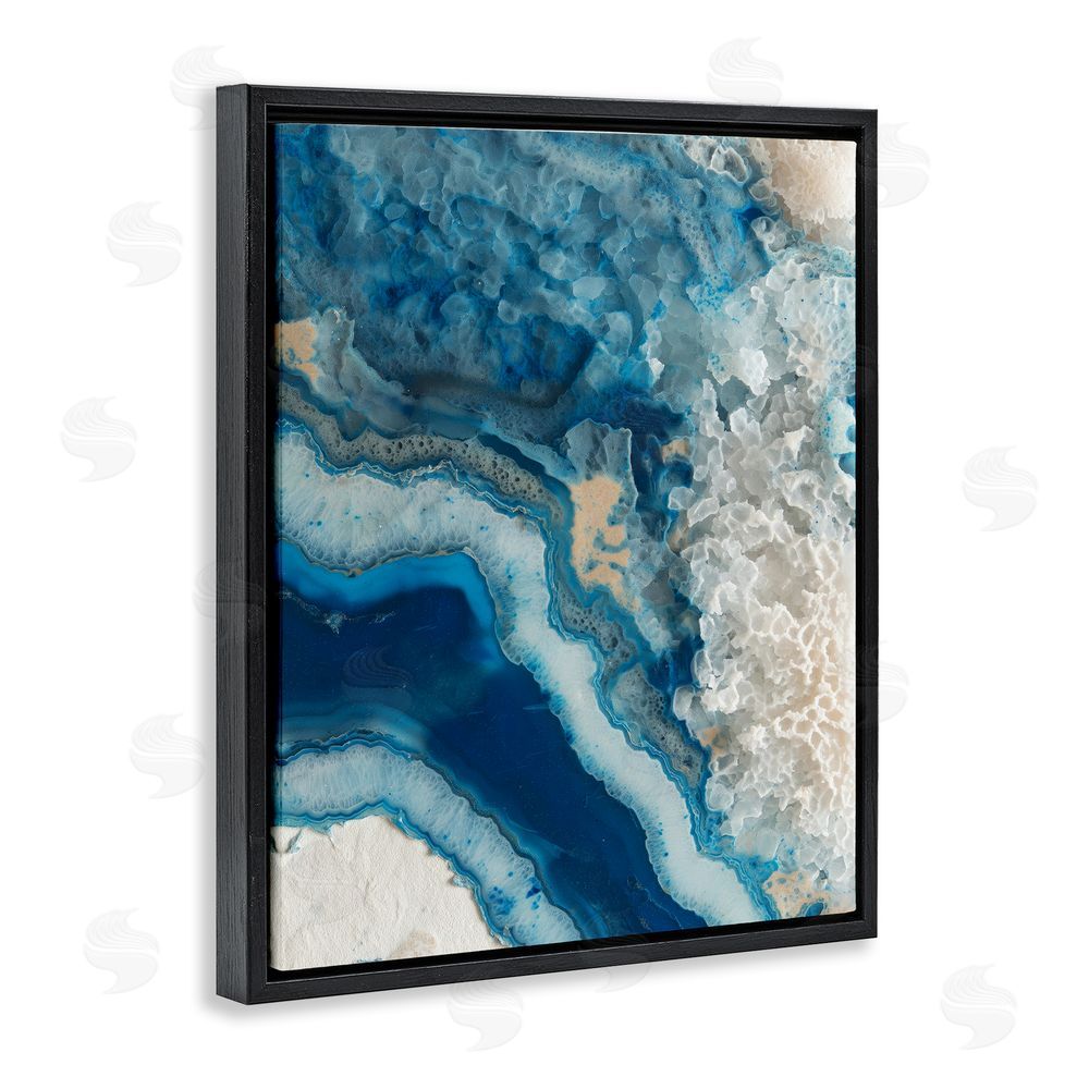 Svetlana Aleynikova Ocean's Minerals Flow Black Floating Frame Canvas Wall Art Print