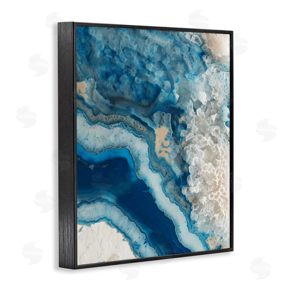 Svetlana Aleynikova Ocean's Minerals Flow Black Framed Giclee Wall Art Print