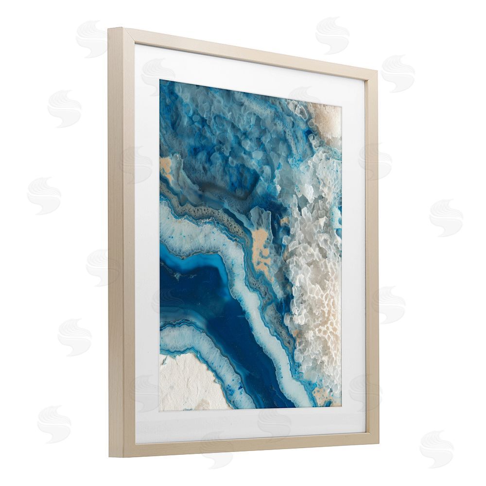 Svetlana Aleynikova Ocean's Minerals Flow Birch Framed Print Under Glass Wall Art