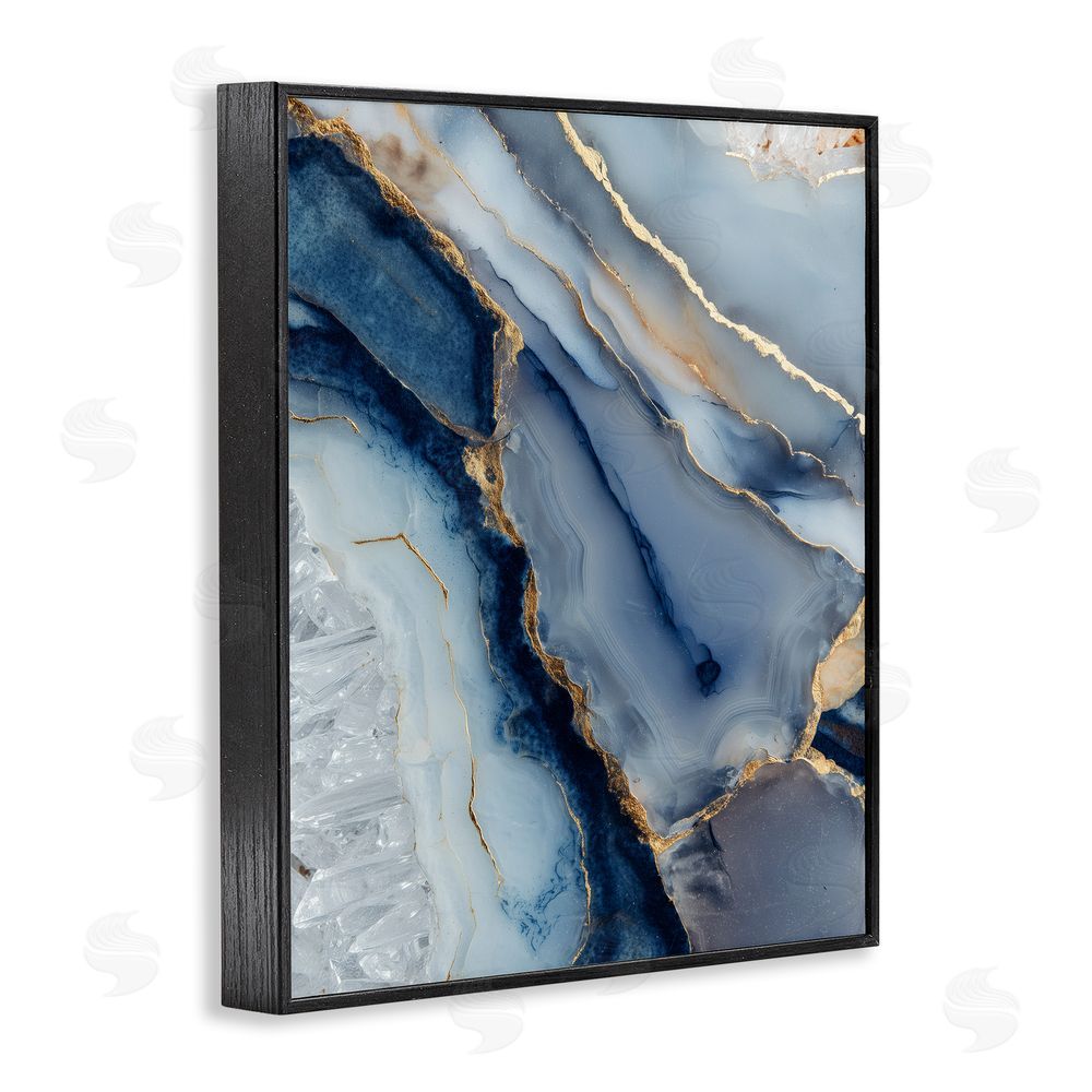 Svetlana Aleynikova Crystal Twilight Cracks Black Framed Giclee Wall Art Print