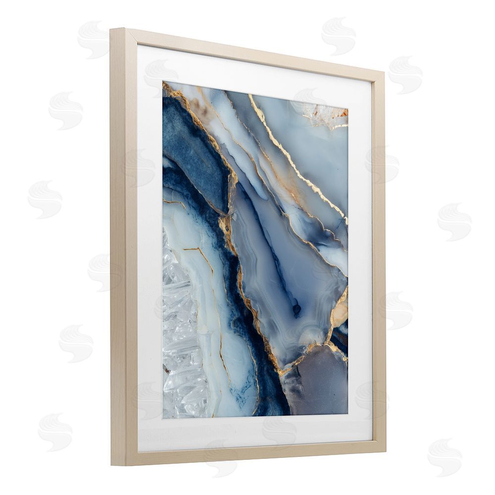Svetlana Aleynikova Crystal Twilight Cracks Birch Framed Print Under Glass Wall Art