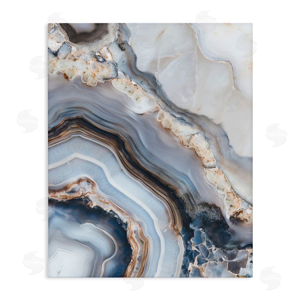 Svetlana Aleynikova Geode Gemstone Layers Stretched Canvas Wall Art Print