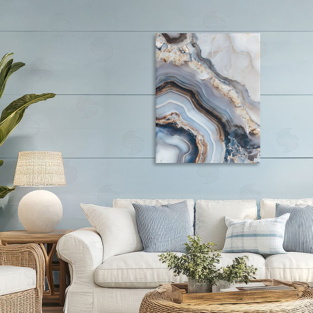 Svetlana Aleynikova Geode Gemstone Layers Canvas Wall Art Print in Room