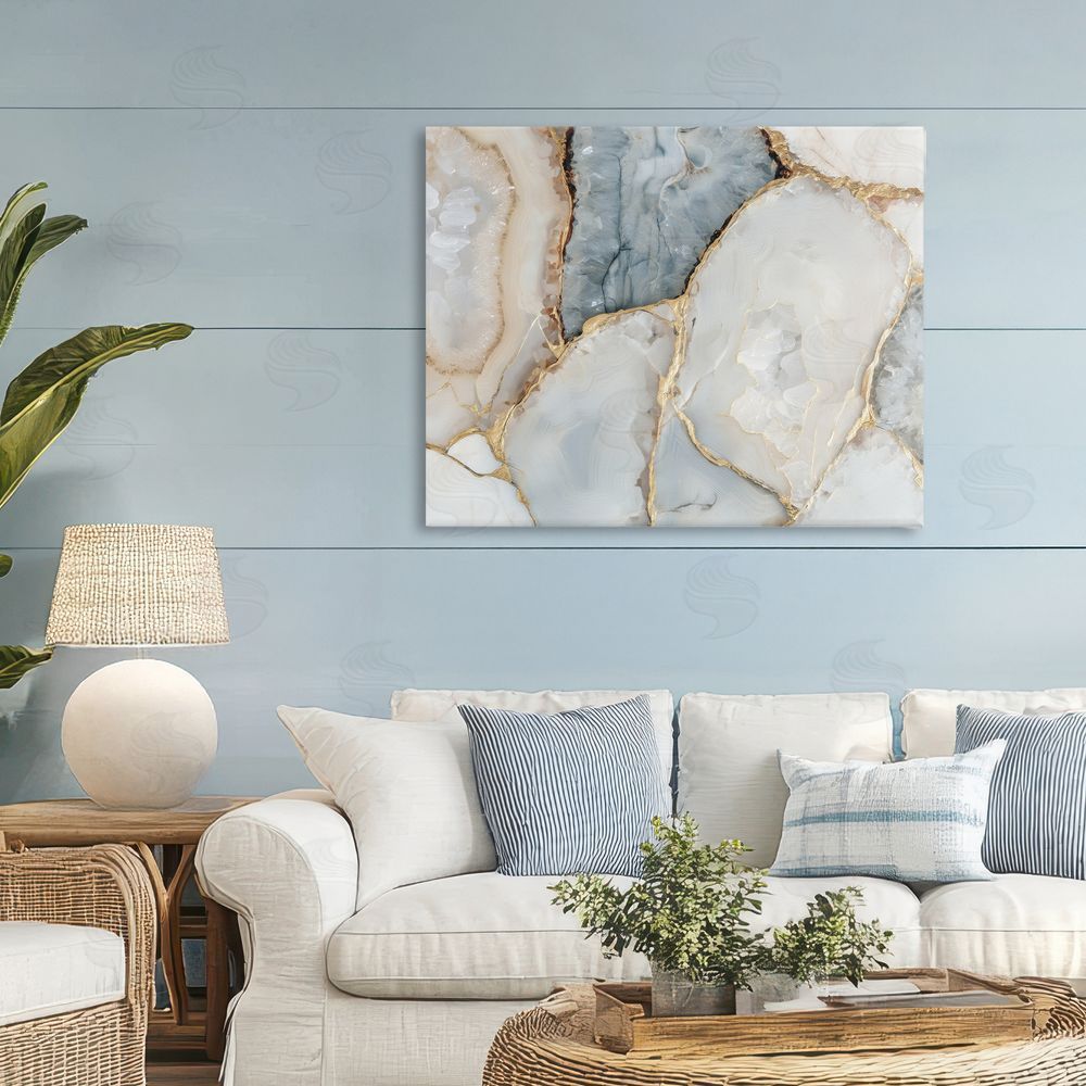Svetlana Aleynikova Golden Vein Quartz Canvas Wall Art Print in Room