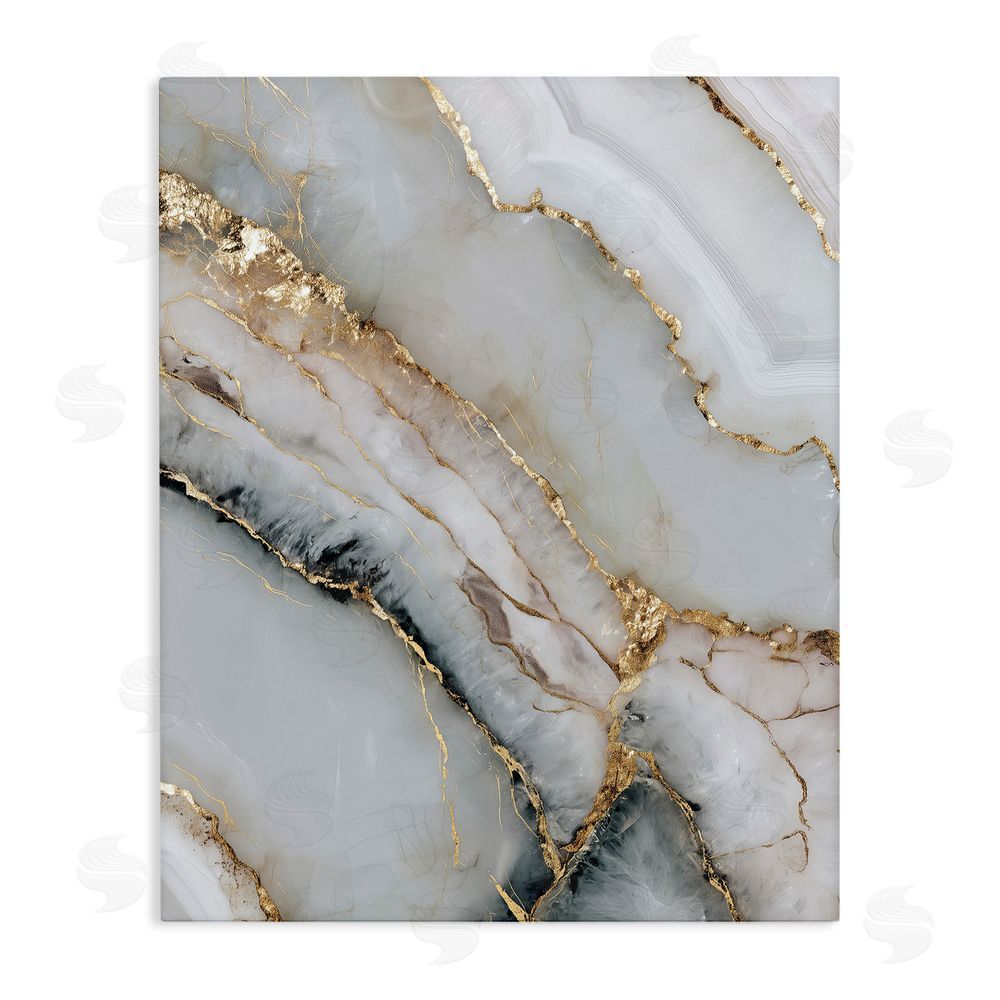Svetlana Aleynikova Glinting Abyss Geode Stretched Canvas Wall Art Print