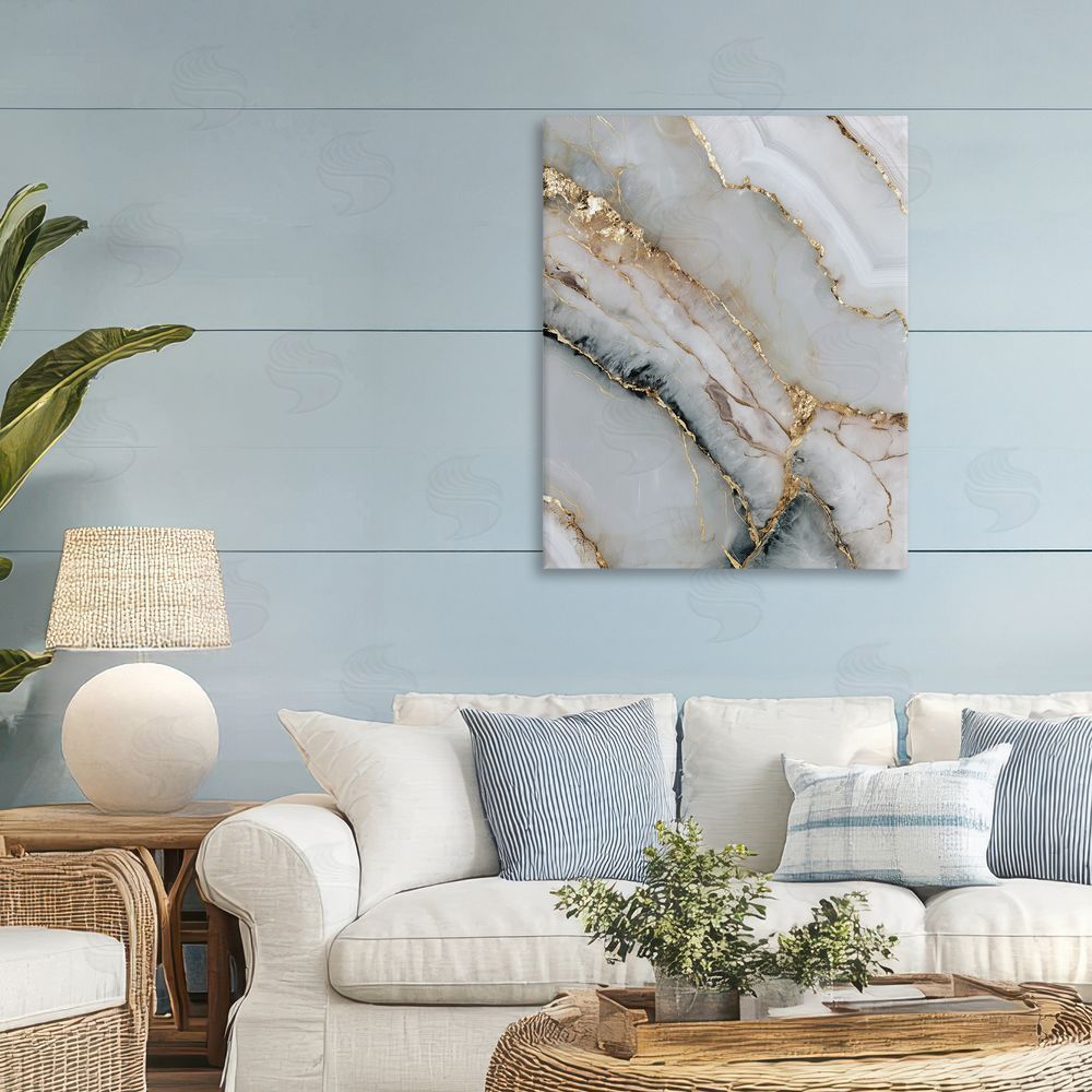 Svetlana Aleynikova Glinting Abyss Geode Canvas Wall Art Print in Room
