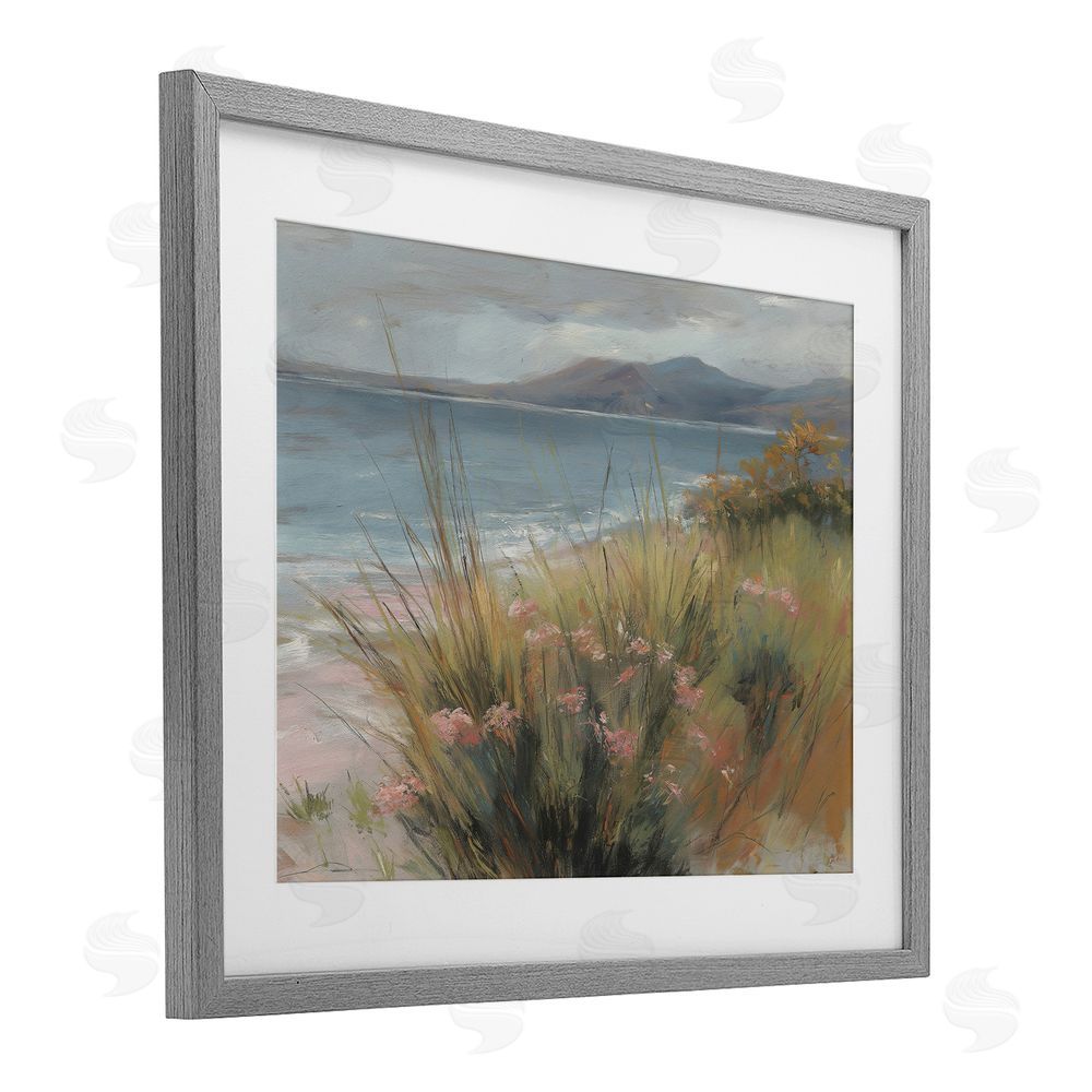 Svetlana Aleynikova The Green Valley Beach Gray Framed Print Under Glass Wall Art