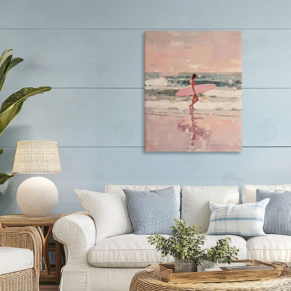 Svetlana Aleynikova Rider Of The Waves Stretched Canvas Wall Art in Room