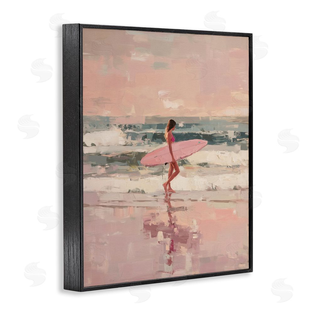 Svetlana Aleynikova Rider Of The Waves Black Framed Giclee Wall Art Print