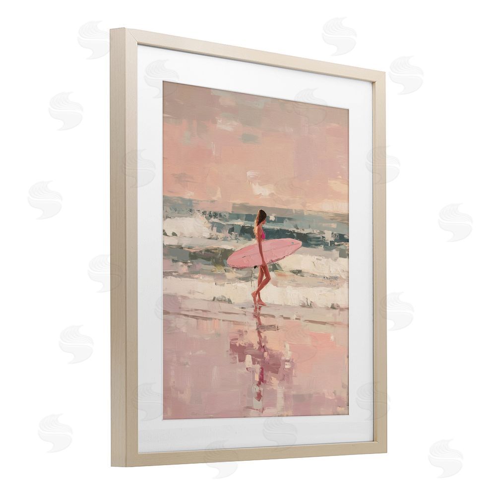 Svetlana Aleynikova Rider Of The Waves Birch Framed Print Under Glass Wall Art