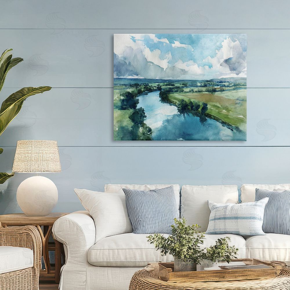 Svetlana Aleynikova In The Wild Flow Canvas Wall Art Print in Room