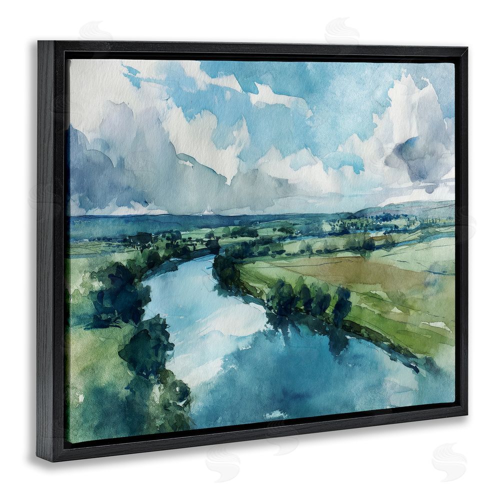 Svetlana Aleynikova In The Wild Flow Black Floating Frame Canvas Wall Art Print