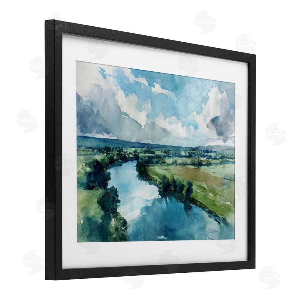 Svetlana Aleynikova In The Wild Flow Black Framed Print Under Glass Wall Art