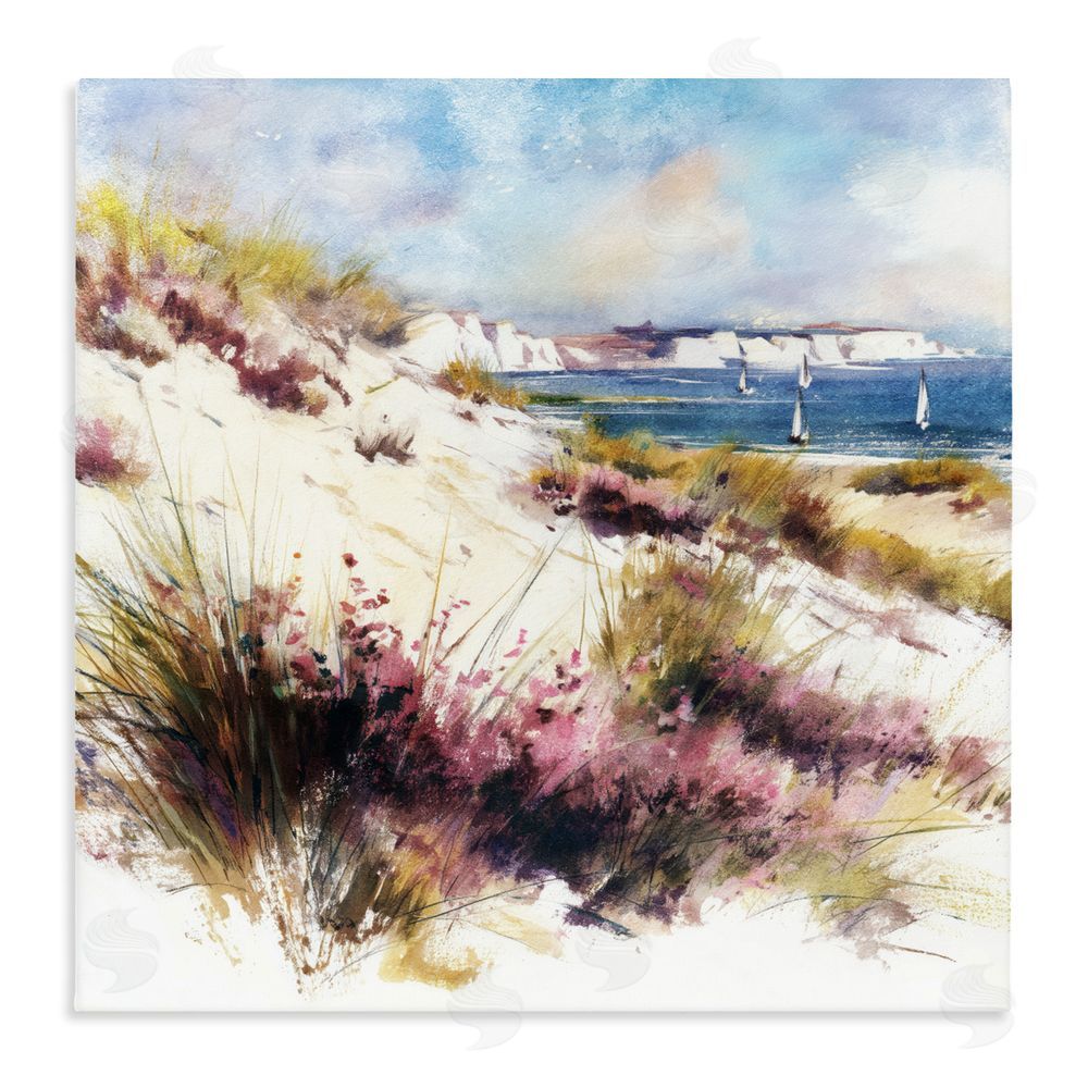 Svetlana Aleynikova Cliffs And Waters View Stretched Canvas Wall Art