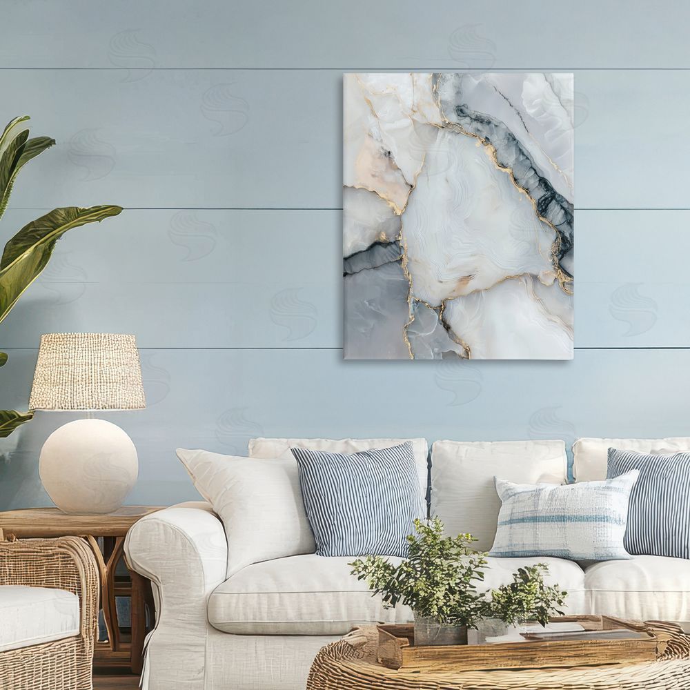 Svetlana Aleynikova Luxe Stone Geode Canvas Wall Art Print in Room