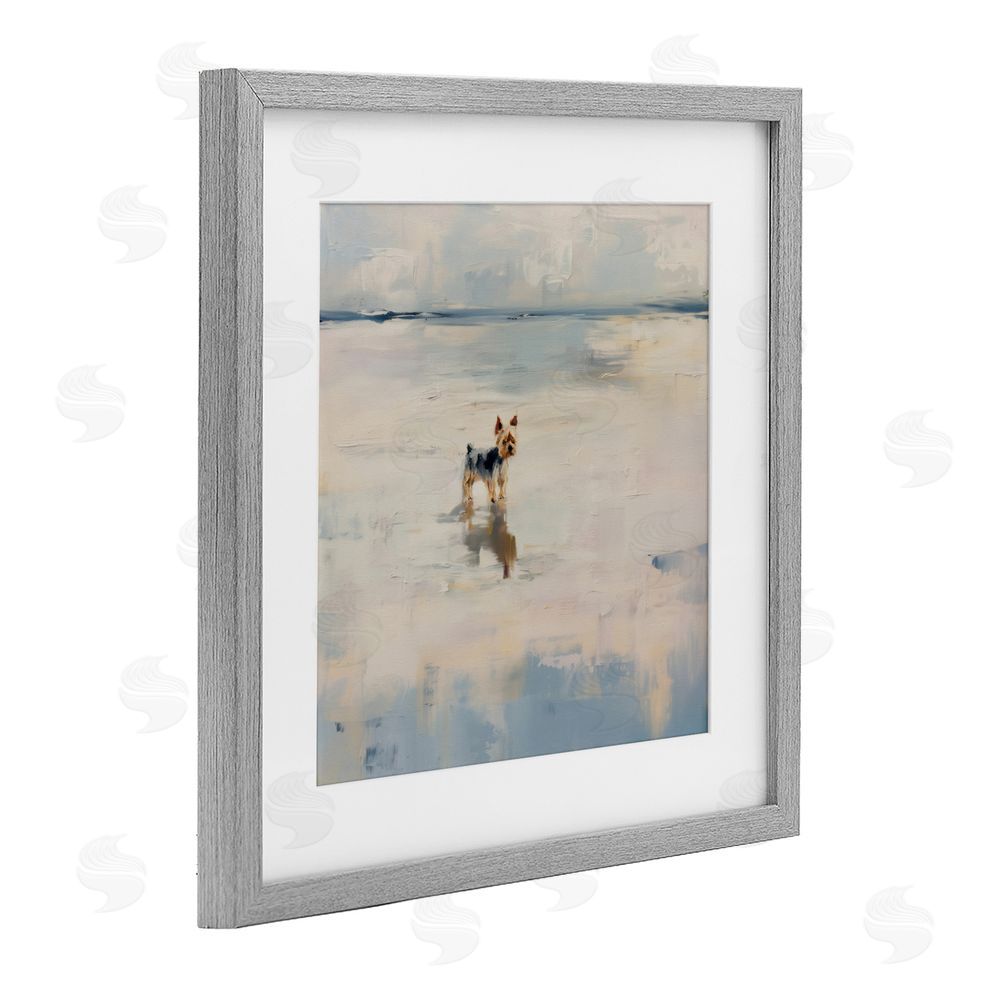 Svetlana Aleynikova Quiet Moment By The Sea Gray Framed Print Under Glass Wall Art