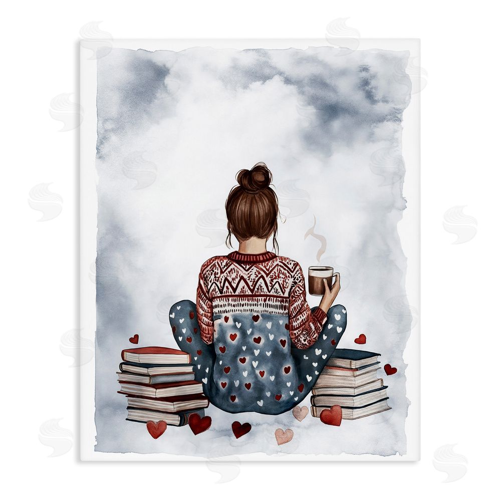 Svetlana Aleynikova Cozy Ritual Reader Stretched Canvas Wall Art