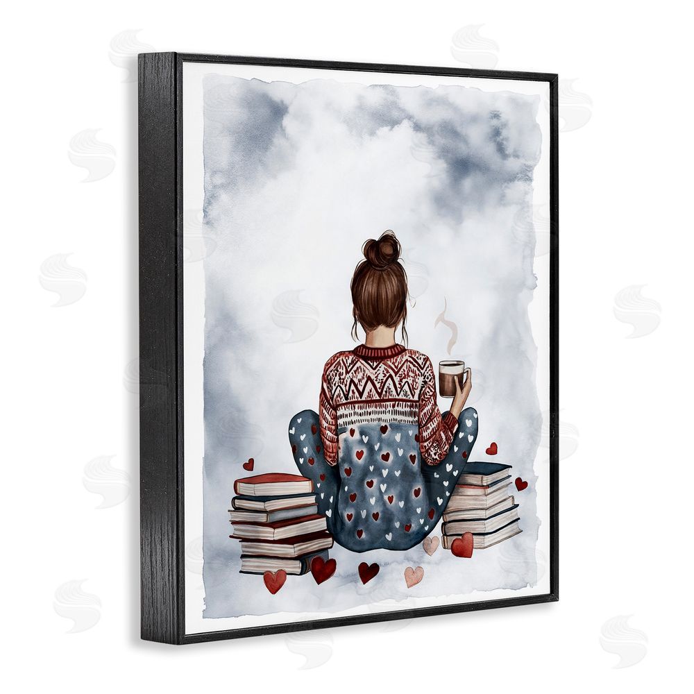 Svetlana Aleynikova Cozy Ritual Reader Black Framed Giclee Wall Art Print