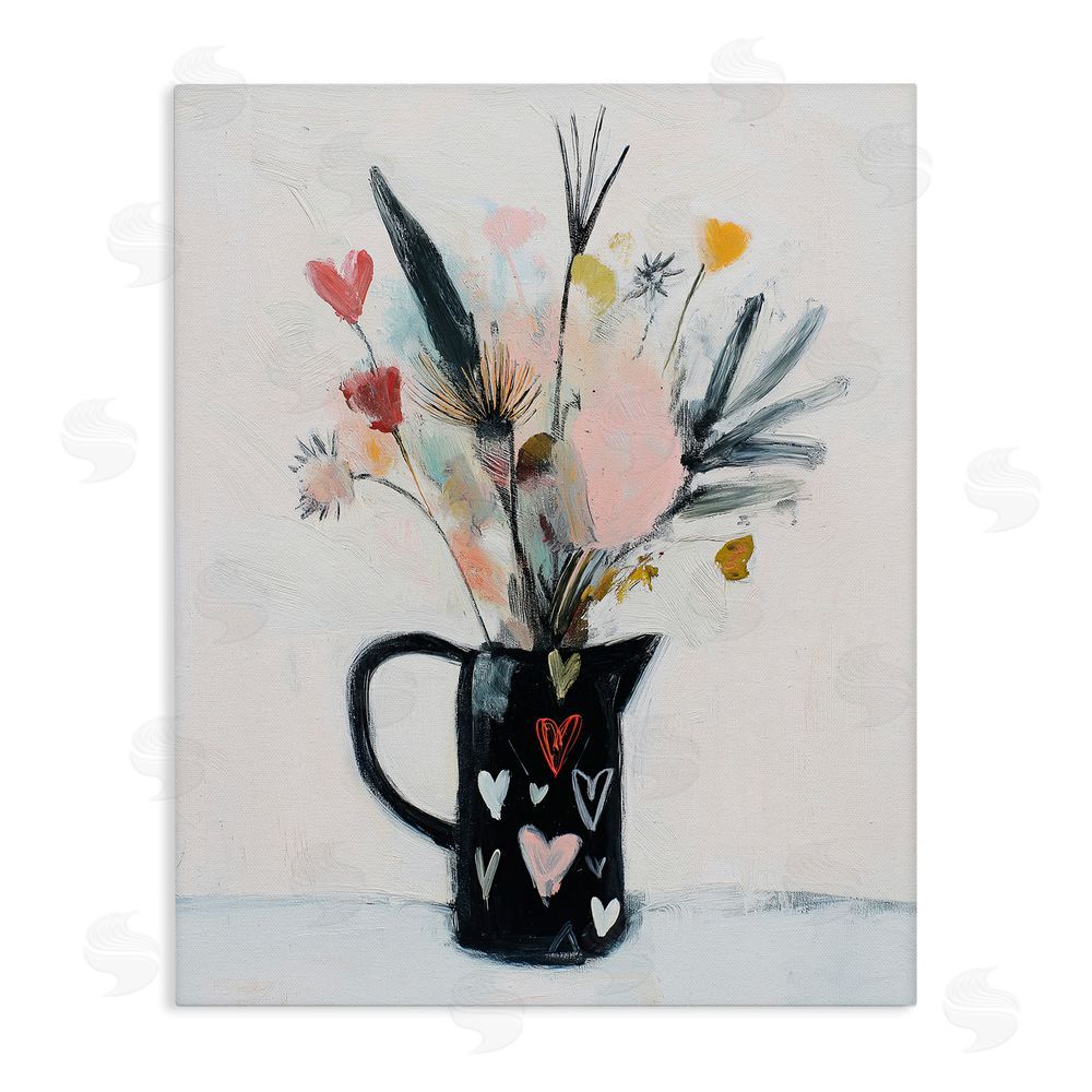 Svetlana Aleynikova Vase Of Abstract Time Stretched Canvas Wall Art Print