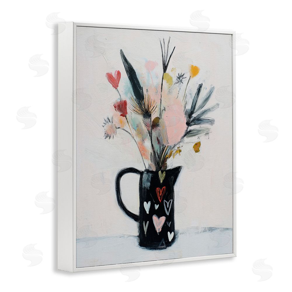 Svetlana Aleynikova Vase Of Abstract Time White Framed Giclee Wall Art Print