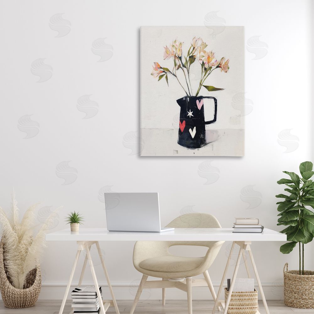 Svetlana Aleynikova Urban Mirage of Petals Stretched Canvas Wall Art in Room