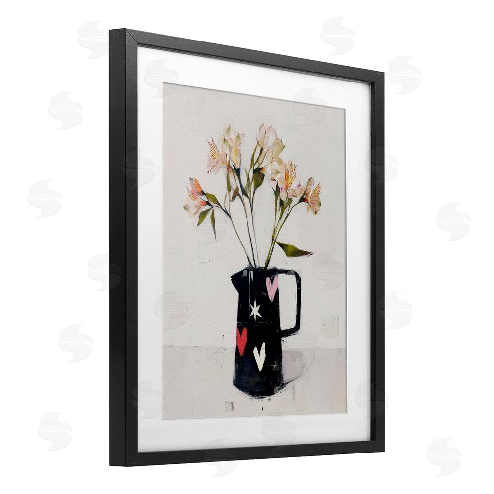 Svetlana Aleynikova Urban Mirage of Petals Black Framed Print Under Glass Wall Art