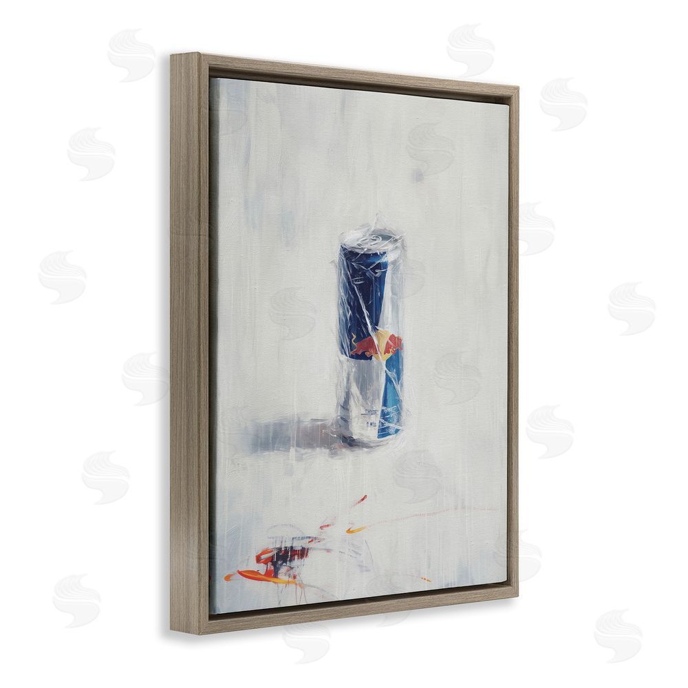 Svetlana Aleynikova Creative Energy Drink Brown Floating Frame Canvas Wall Art Print
