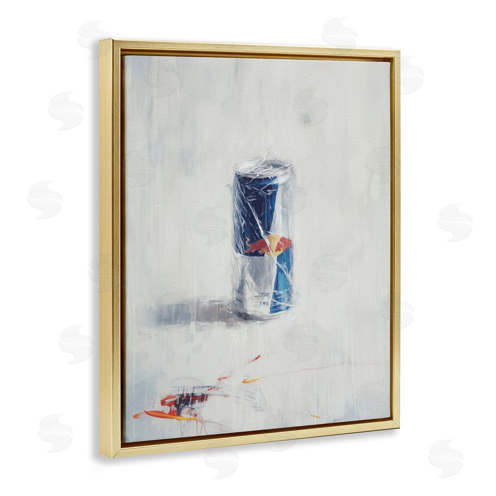 Svetlana Aleynikova Creative Energy Drink Gold Floating Frame Canvas Wall Art Print
