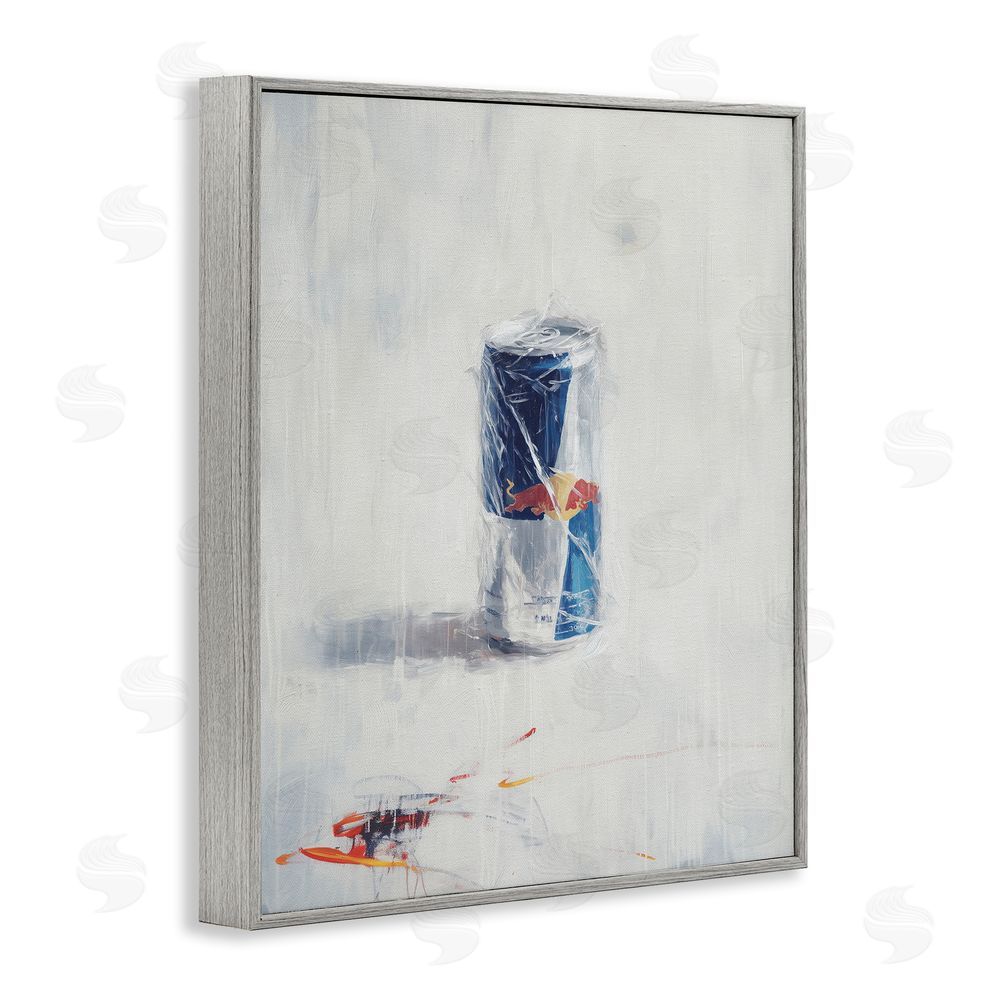 Svetlana Aleynikova Creative Energy Drink Gray Framed Giclee Wall Art Print