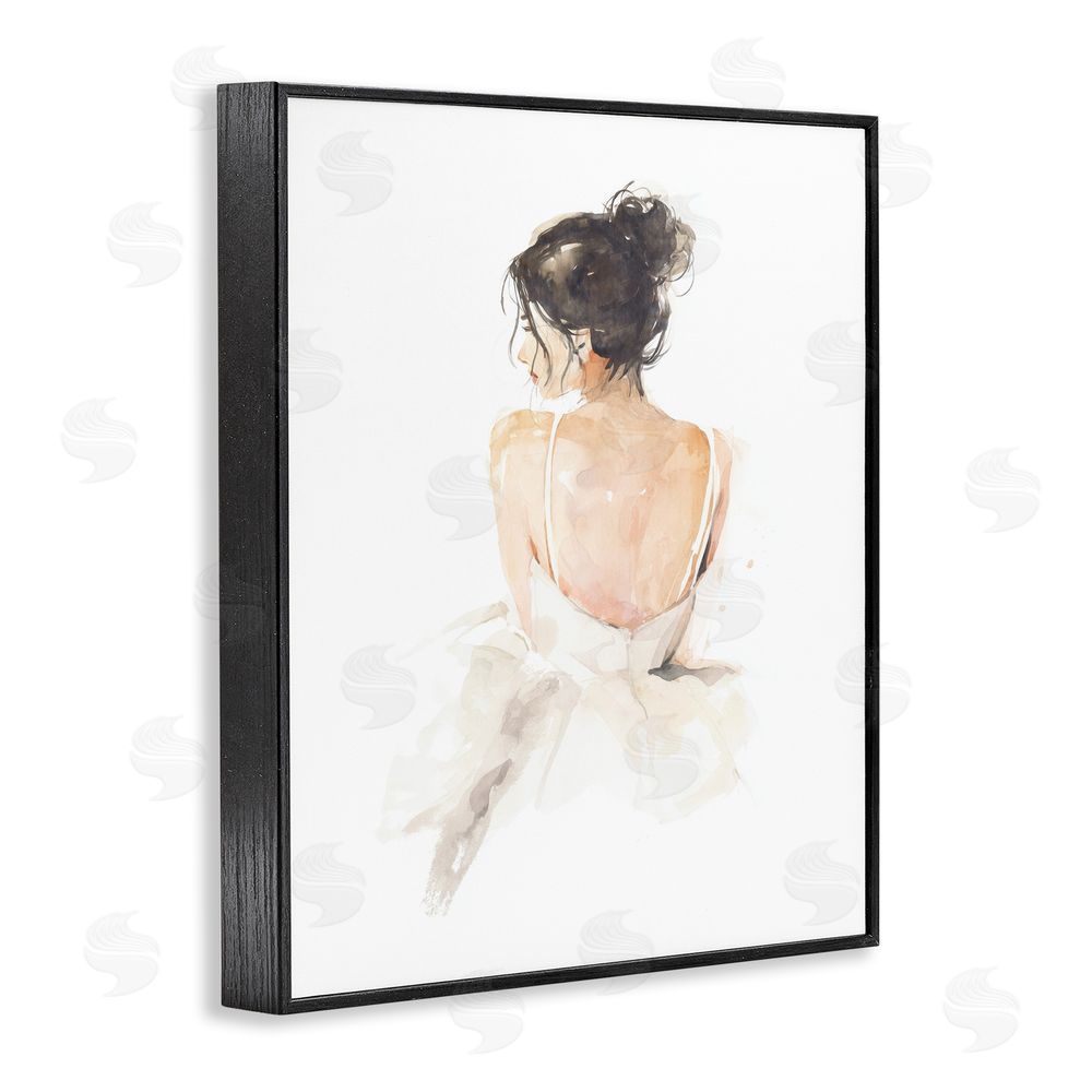 Svetlana Aleynikova Feminine Serenity Woman Black Framed Giclee Wall Art Print