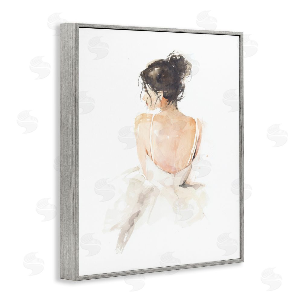 Svetlana Aleynikova Feminine Serenity Woman Gray Framed Giclee Wall Art Print