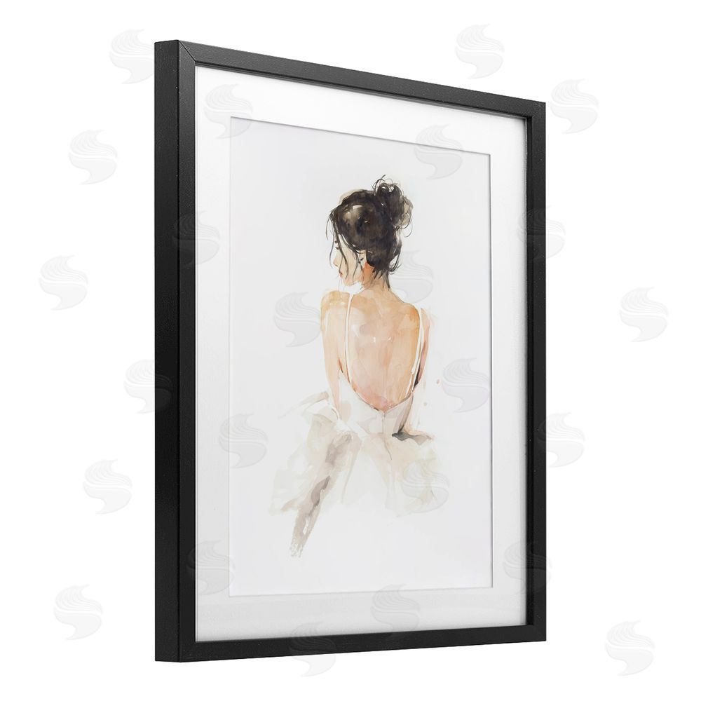 Svetlana Aleynikova Feminine Serenity Woman Black Framed Print Under Glass Wall Art