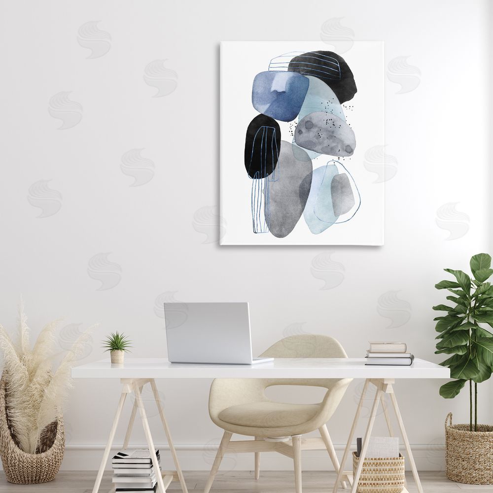 Svetlana Aleynikova Pebbles of Frozen Currents Canvas Wall Art Print in Room