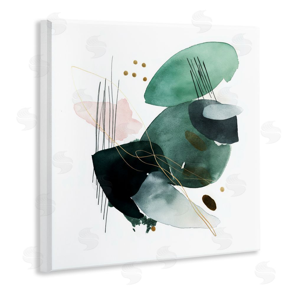 Svetlana Aleynikova Verdant Horizon Shapes Wall Plaque Art Print