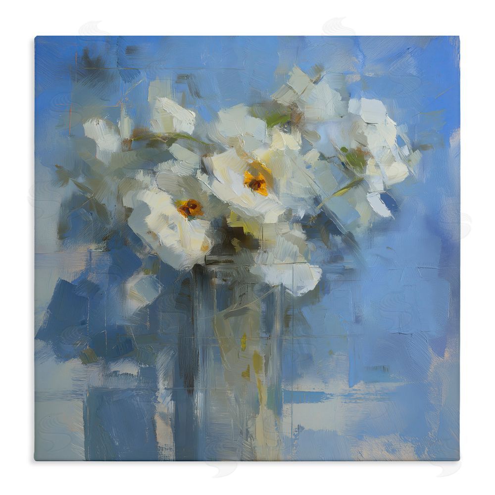Svetlana Aleynikova Petals Remembered Abstract Stretched Canvas Wall Art Print