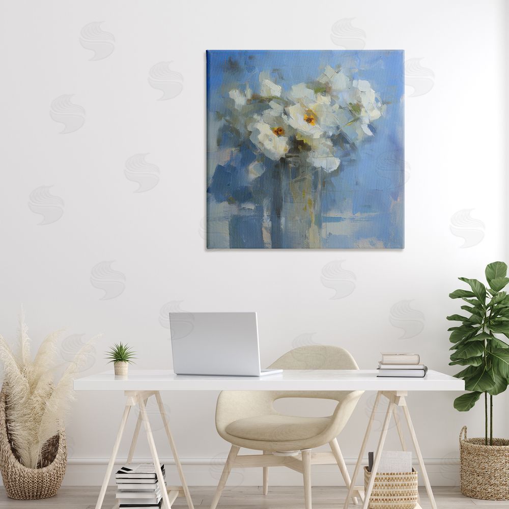Svetlana Aleynikova Petals Remembered Abstract Canvas Wall Art Print in Room