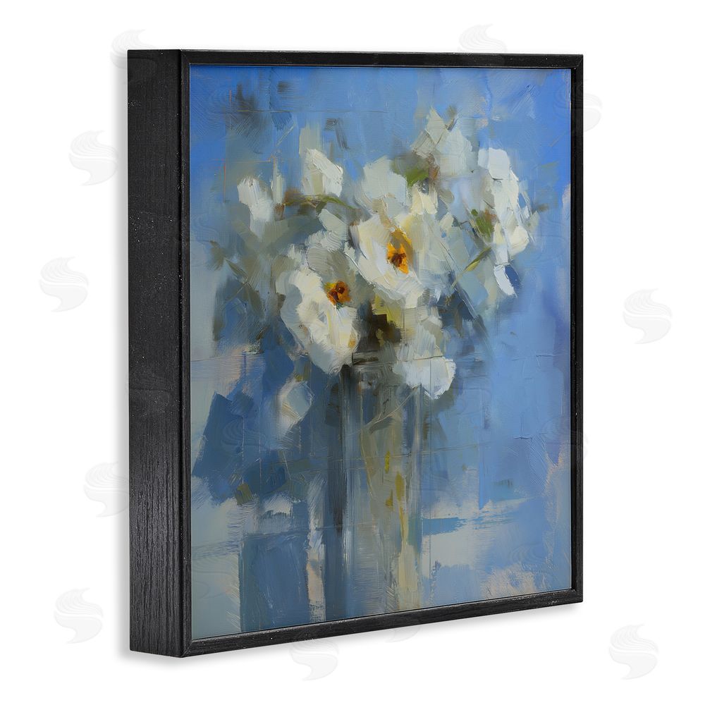Svetlana Aleynikova Petals Remembered Abstract Black Framed Giclee Wall Art Print